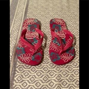 Havaianas Top Flip Flop Floral Pink & Turquoise​​​​​​​​​​​